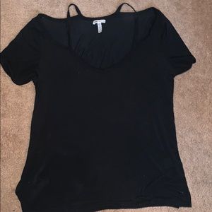 PINK Black cold shoulder size large